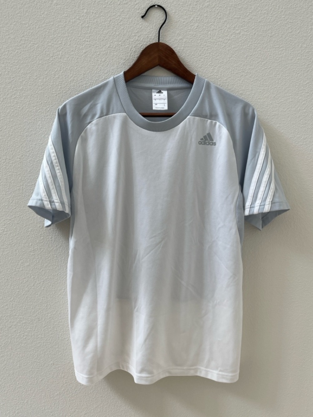 NWOT adidas Short Sleeve Athletic Tee with Three Stripes